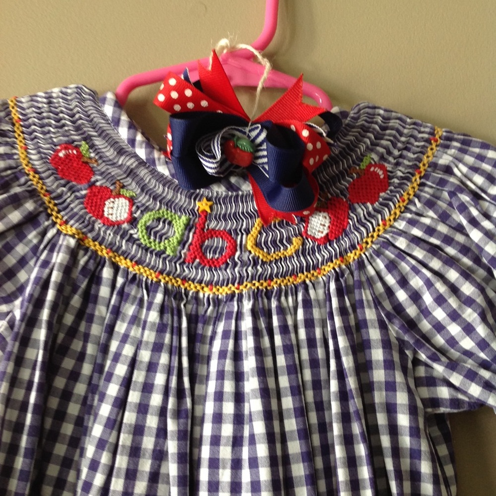 Zucchini ABC Smocked Dress sz4T